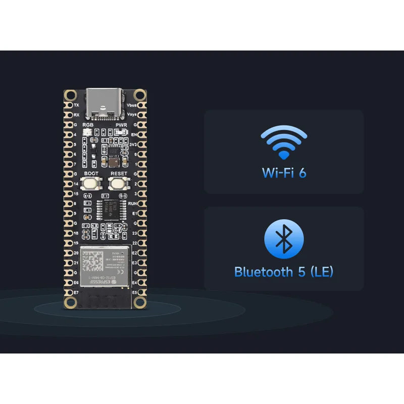 Carte de développement ESP32-C6 160MHz Processeur monocœur ESP32-C6-MINI-1 technologie