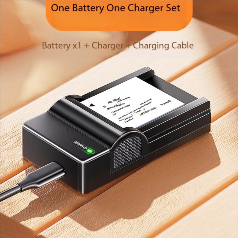 Wear‑Resistant NB‑4L Rechargeable Lithium Battery Charger For Canon IXUS 220 230 115 117 Retro CCD Digital Card Camera Part