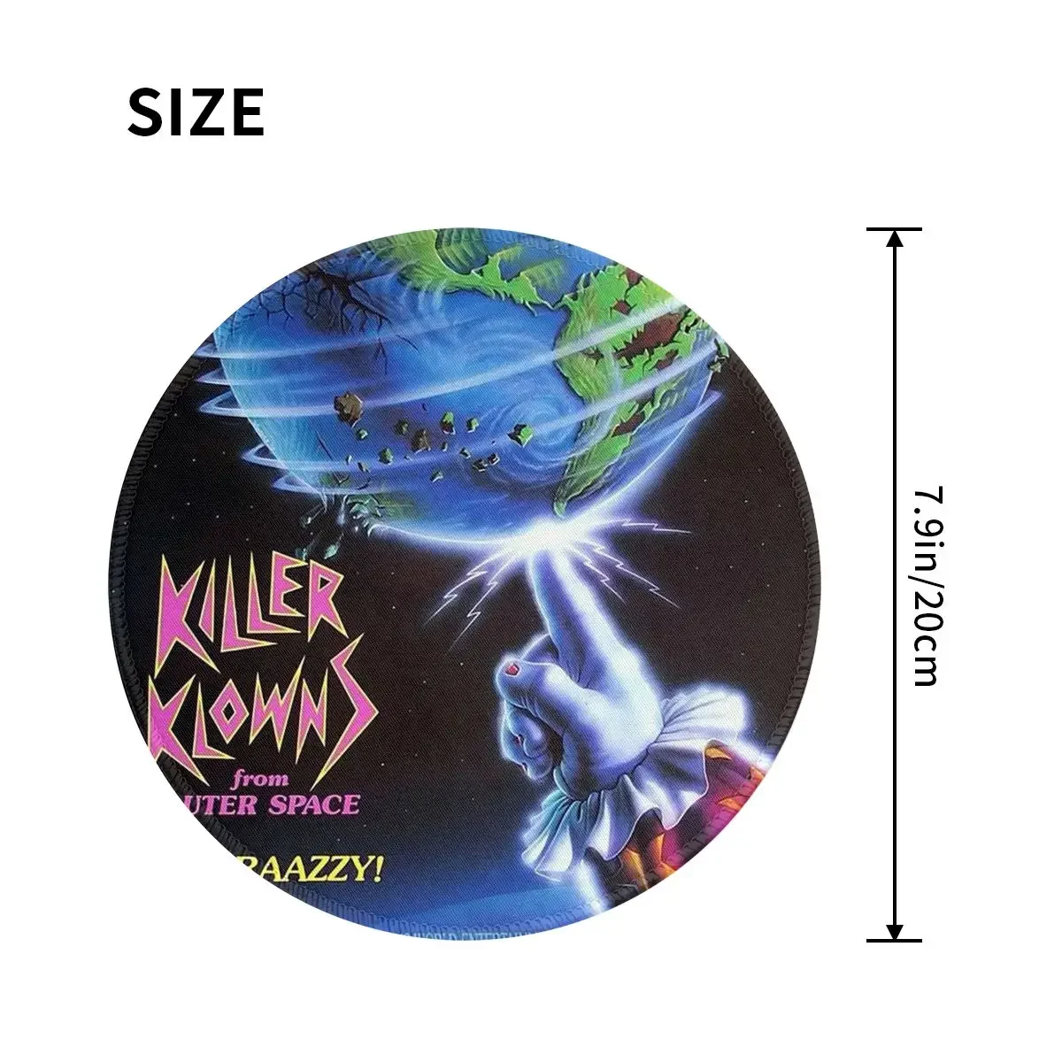 Killer Klowns From Outer Space Round Mouse Pad Computer Keyboard Mouse Mat Gamer PC Desk Mat Office Accessories Table Mats