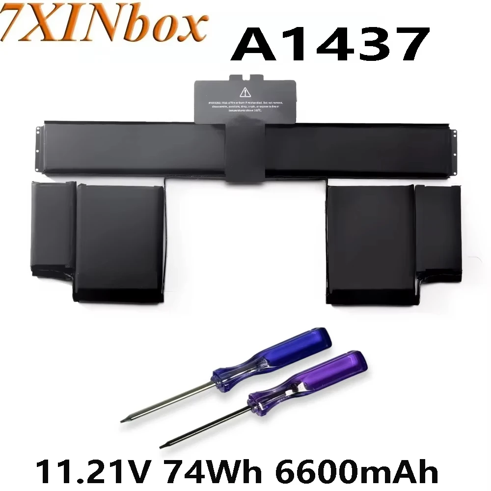 

7XINbox A1437 11.21V 74Wh Laptop Battery For Apple MacBook Pro 13.3" A1425 Retina Series Late 2012 Early-2013 Version MD101 MD21