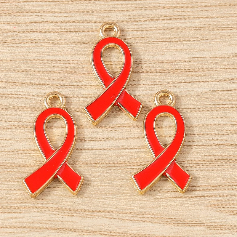 10pcs 11x21mm Cute Enamel Ribbon Bow Charms Pendants for Jewelry Making DIY Earrings Necklace Bracelets Handmade Crafts Supplies