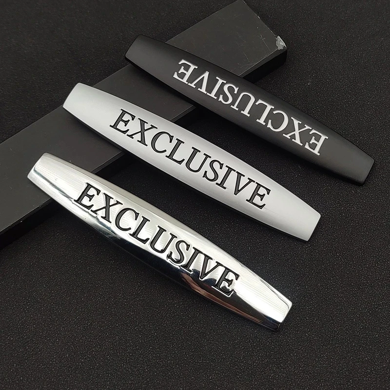 3d Metal Black Logo Exclusive Badge Car Fender Emblem Decal For Mercedes Benz G Class A Class W205 Exclusive Sticker Accessories