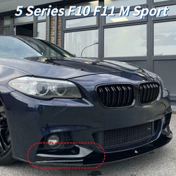 2pcs Gloss Black Car Front Bumpers Lips Spoiler Side Diffuser Splitter Trim for BMW 5 Series F10 F11 M Sport 520i 530i 2010-2016