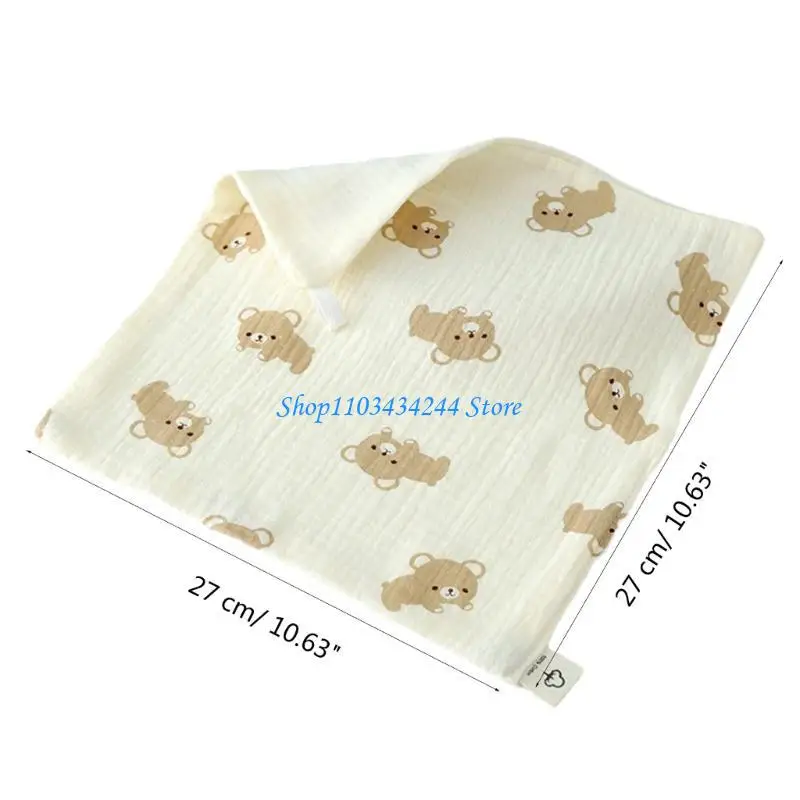 أقمشة تجشؤ ناعمة منديل صغير لحديثي الولادة ومنشفة وجه للرضع أساسية #6