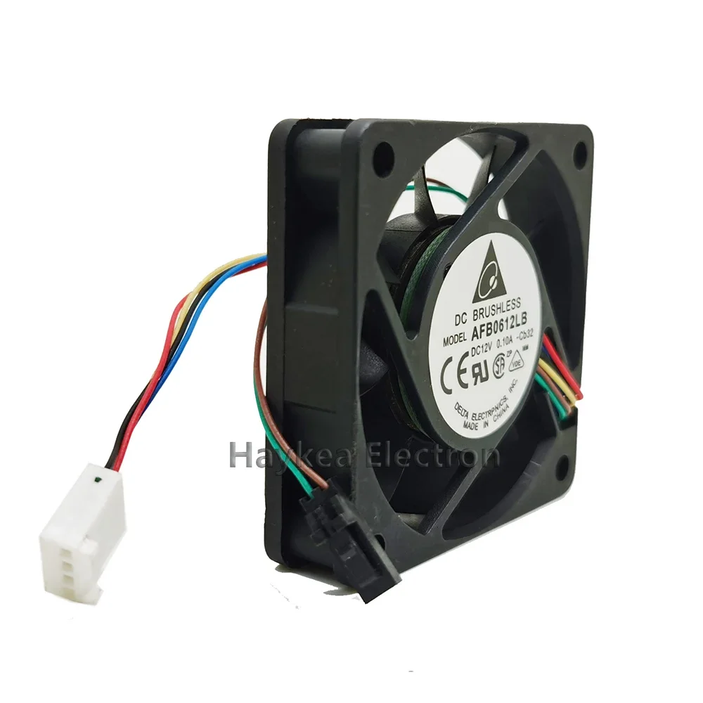 Delta-ventilador de refrigeración con control de temperatura silencioso, AFB0612LB, 6cm, 6015, 60x60x15mm, 12V, 0.10A, 4 líneas, pwm, chasis de ordenador, CPU, nuevo