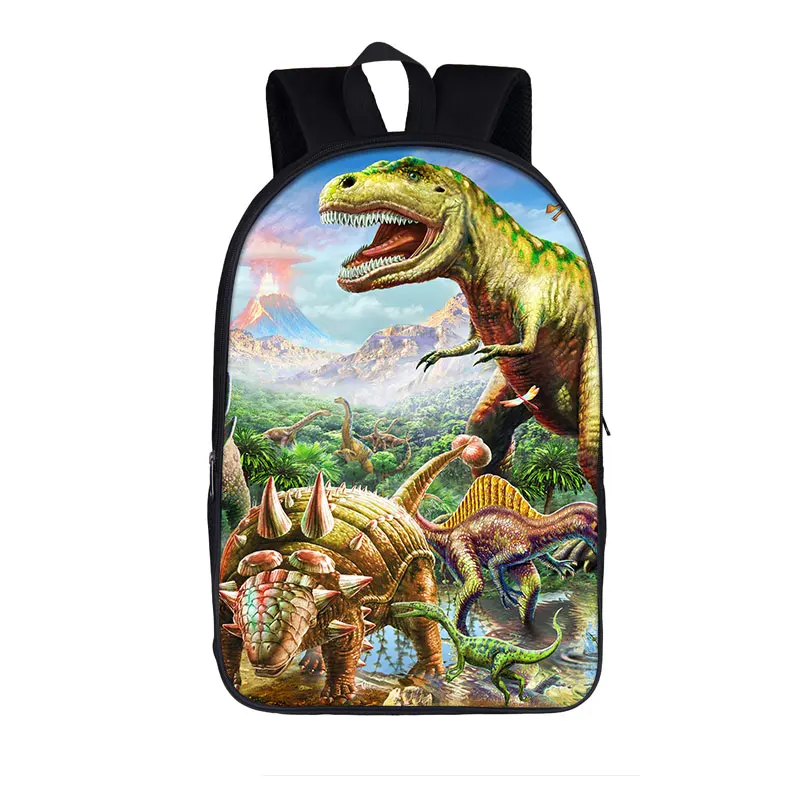 Dinosaur Jurassic Backpack for Teenage Boys Girls Children School Bags Kids School Bags Women Men Daypack Backpacks 16 Inches