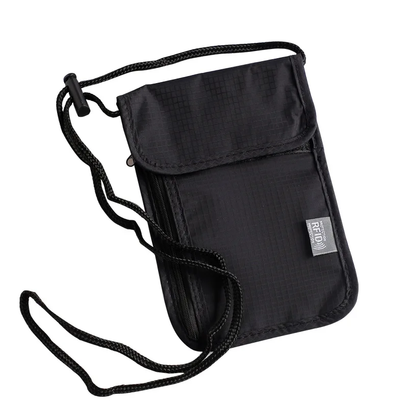 

Anti-theft passport bag waterproof document storage bag anti RFID key cell phone radiation electromagnetic signal shielding bags