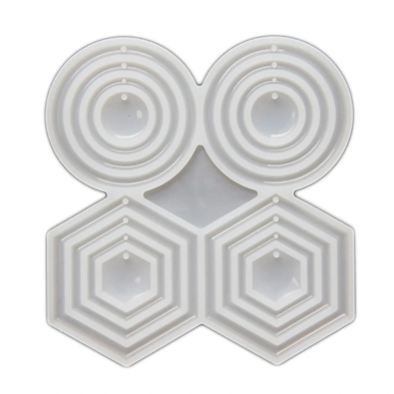 

Silicone Pendant Mould DIY Earring Molds Multi Size Circular Pendant Keychain Mould for Jewelry Making Casting Tools 517F