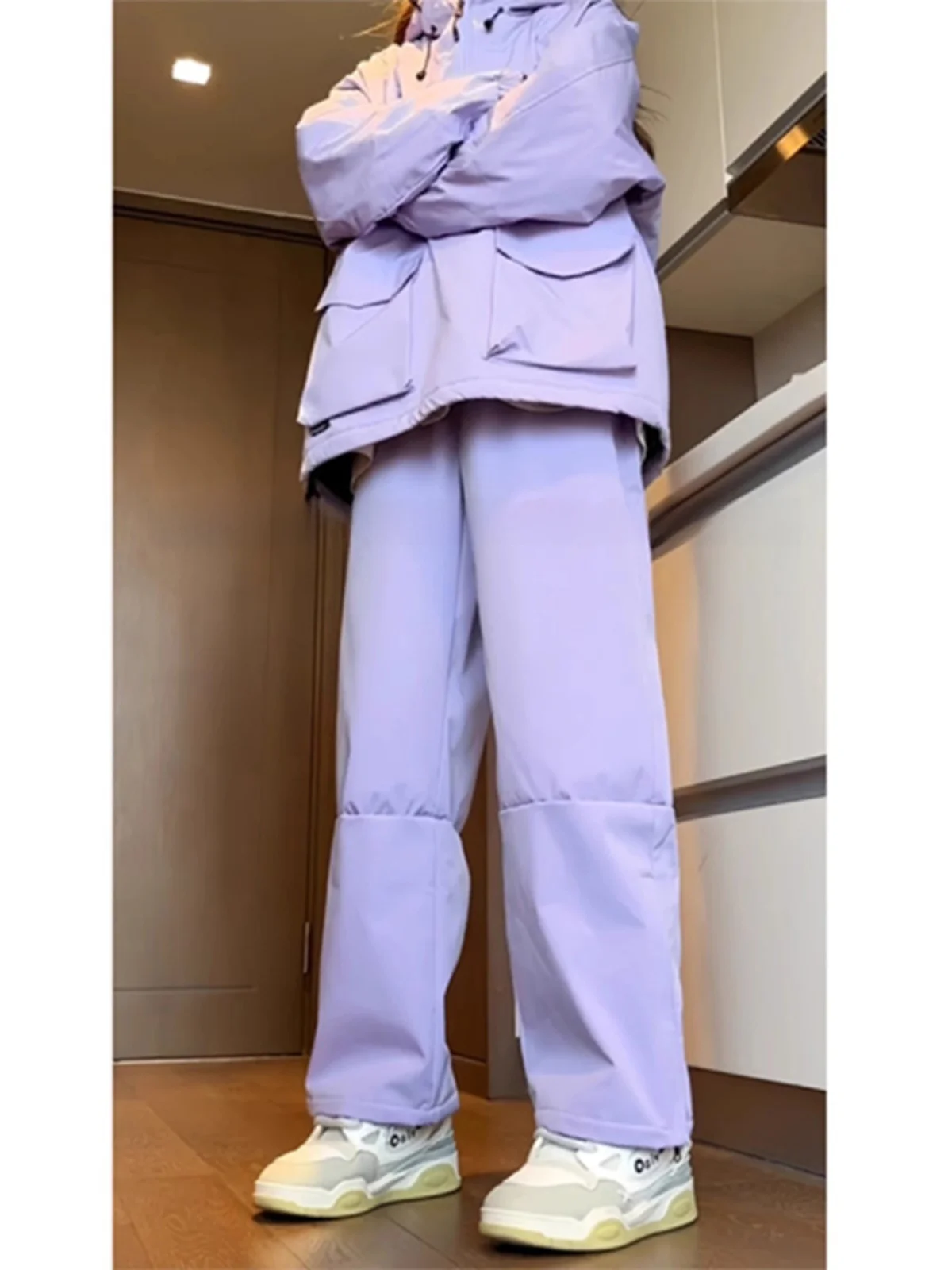 

Мужские зимние лыжные брюки с флисовой подкладкой, теплые, ветрозащитные, для сноуборда, верхняя одежда, полиэстер, длинные штаны