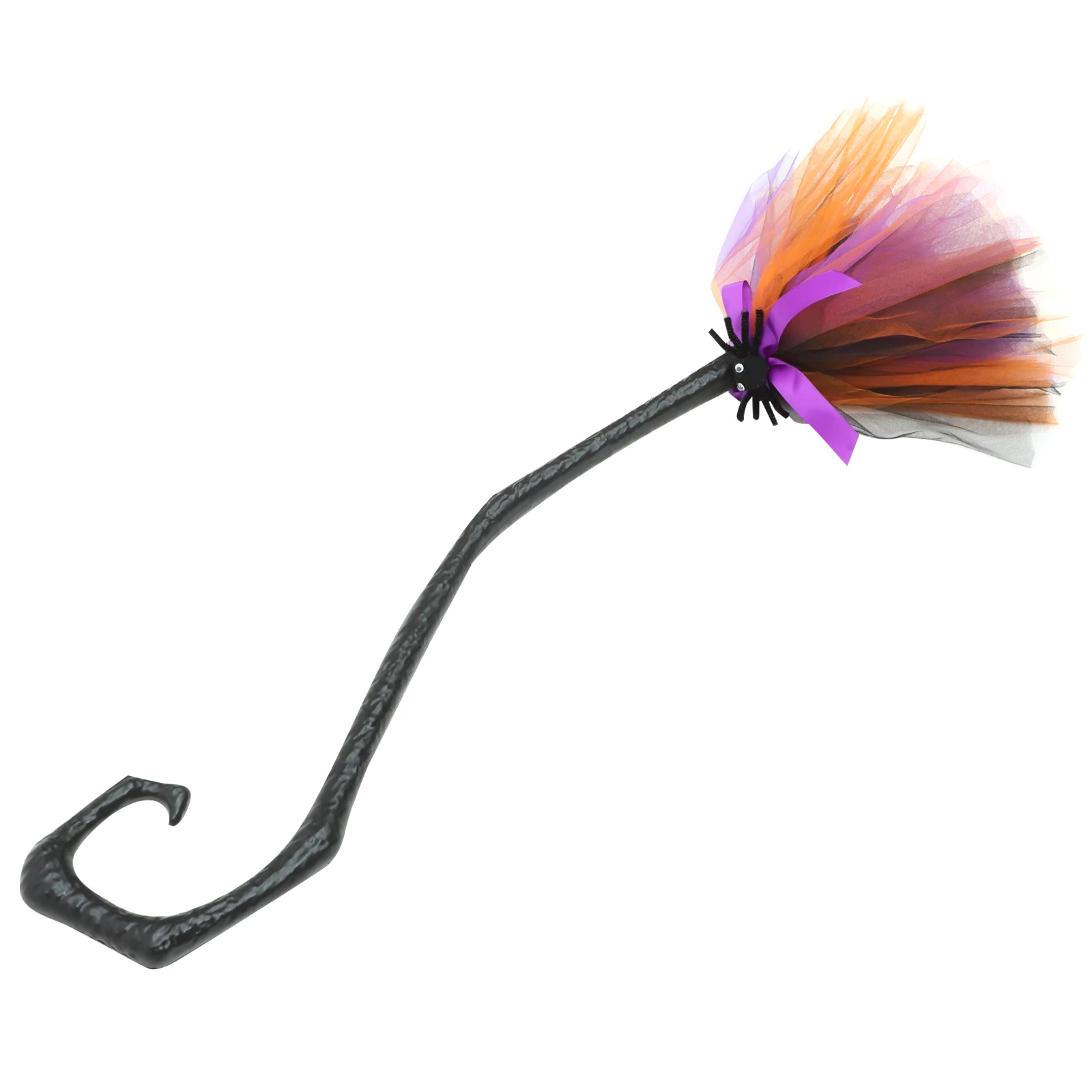 

Halloween Witch Broom Broomstick Purple Lightweight Smooth Handle Cosplay Party Prop Decoration Accessories