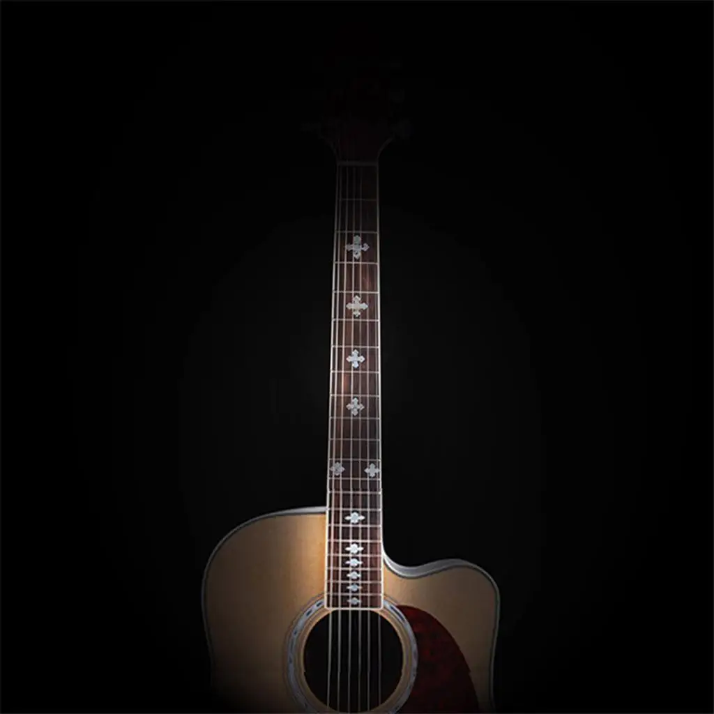Guitar Neck Sticker Paper Fret Markers Fingerboard Decal Guitar Supplies Quick Apply for 19 20 21 22 24 Frets Electric Acoustic