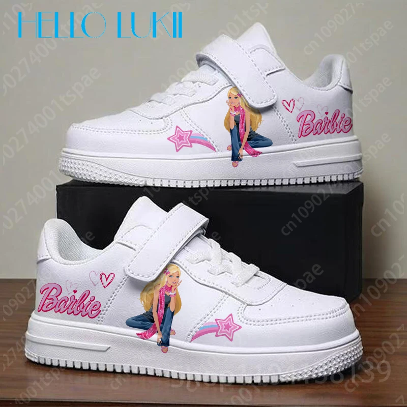 

Новинка 2023 года, одинаковые туфли для всей семьи Барби, детские кроссовки для девочек, повседневная женская спортивная обувь для детей 7 и 18 лет, подарок