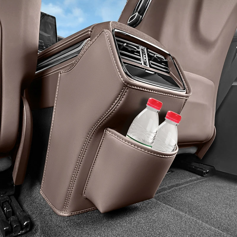 

Для BYD Han 2020-2025 задний подлокотник, коробка с защитой от ударов, кожаный защитный коврик с сумкой для хранения, аксессуары для салона автомобиля