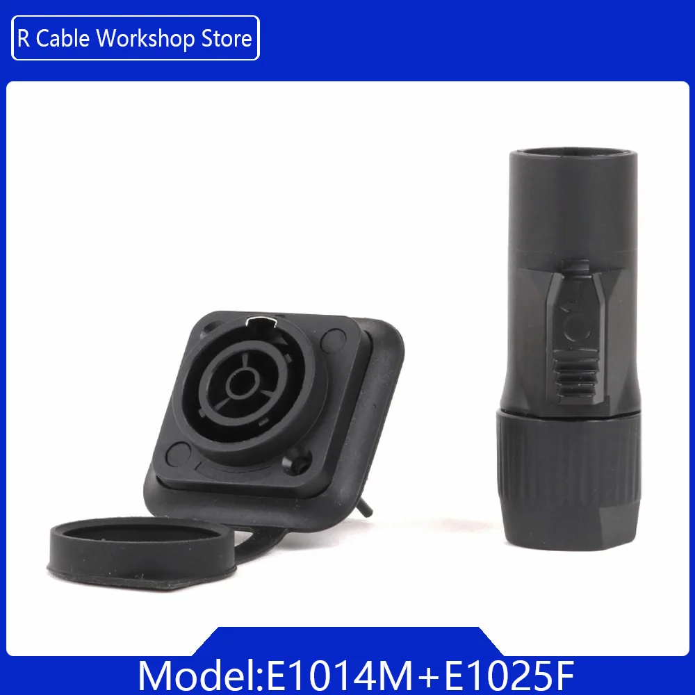 2 Stuks 3 Pins IP65 Waterdichte Vergrendeling Powercon Connector 20A 250V Power Stekker Of Vrouwelijke Chassis Socket connector