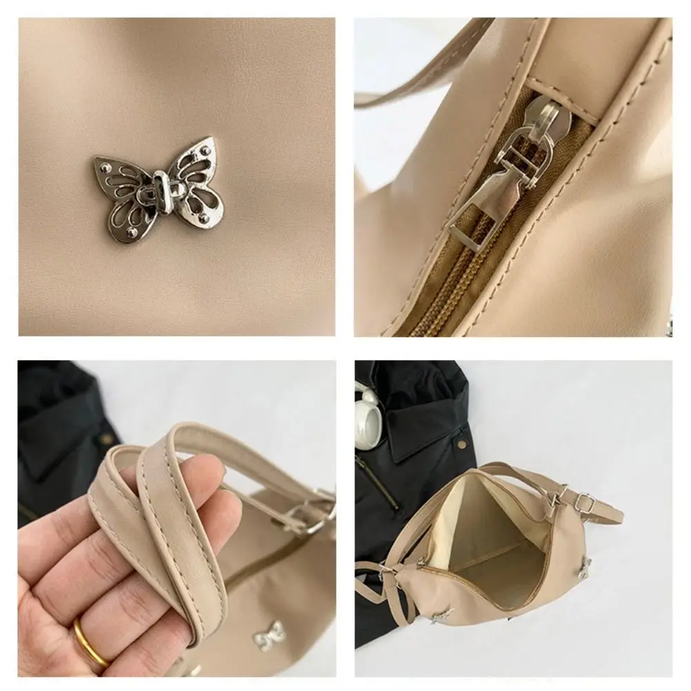 

Простая сумка через плечо Y2K с бабочкой, сумка для мамы, сумка для покупок, большая вместительная сумка, сумка для подмышек, рюкзак, сумка через плечо для студентов