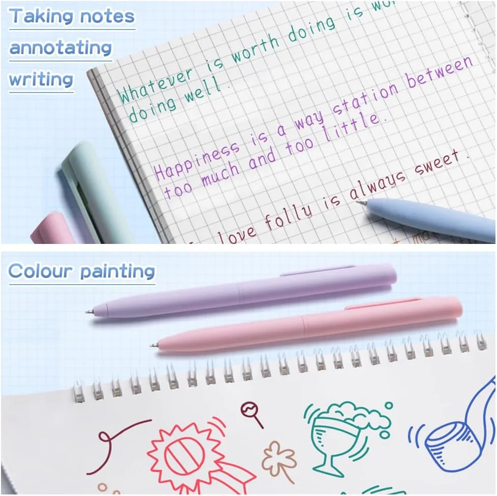 6pcs Pastel Gel Pens,Colored I - Correction Pen Fine recension och pris