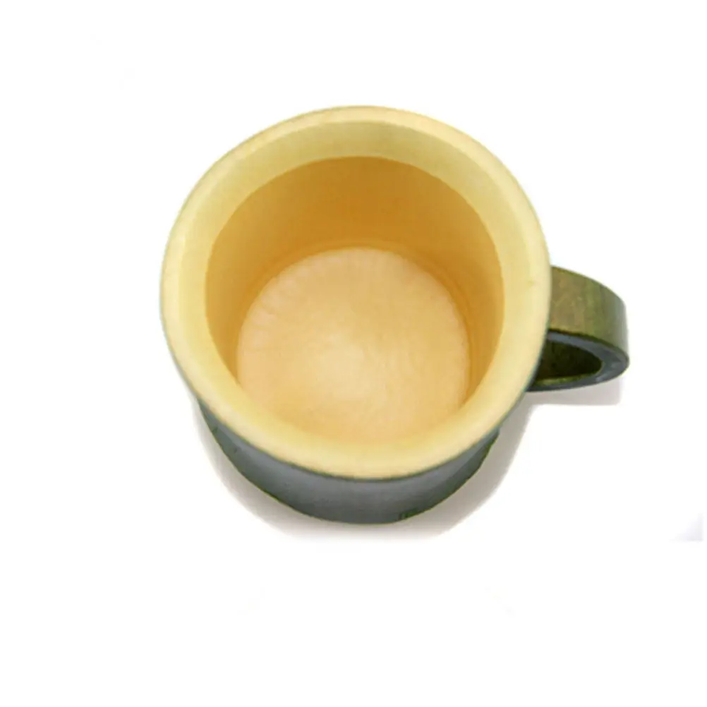 2Pcs Sustainable Bamboo Mug Wood Tea Cup for Hot Cold Drinks Reusable Easy Clean Gift for Friends Family Bar
