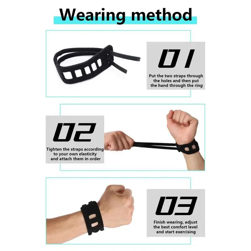 Wrist Strap Brace Soft Adjustable Breathable TFCC Dual Strap Wrist Widget Brace Guard For Badminton Bowling Table Tennis