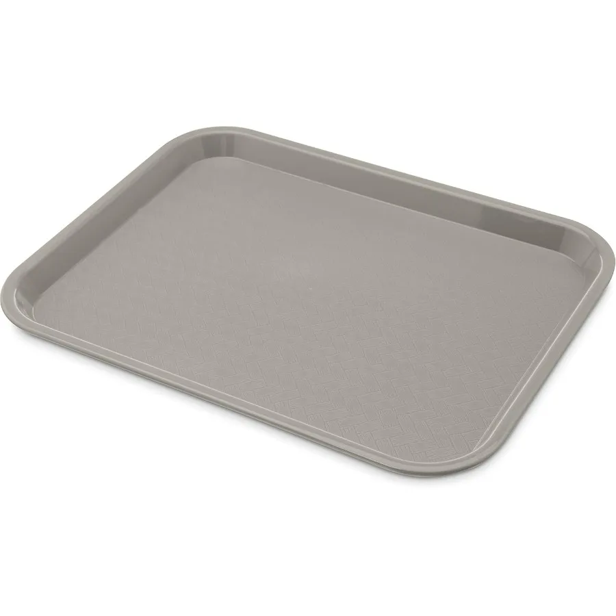 

Cafe Standard Plastic Cafeteria/Fast Food Tray, NSF Certified, BPA Free, 14" Length x 10" Width, Gray (Pack of 24)