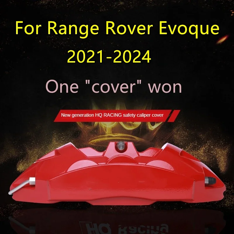 2021 2022 2023 2024 For Land Rover Rang Rover Evoque Car Brake Caliper Cover Front Rear 3D Aluminum Metal Kit Wheel Decoration