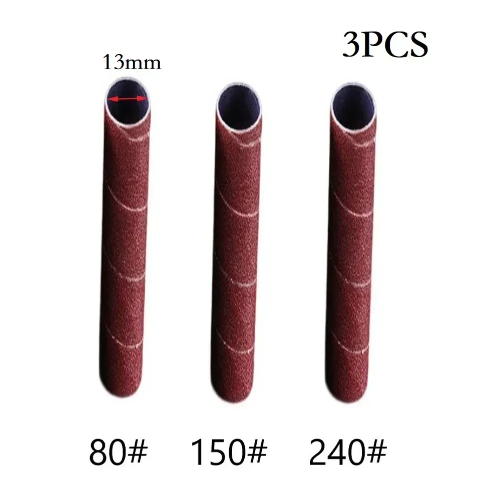 샌딩 드럼 슬리브 키트, 금속 목재 연마 샌딩 페이퍼 연마 도구, 80 150 240 그릿 샌딩 페이퍼 드럼, 115mm, 3 개