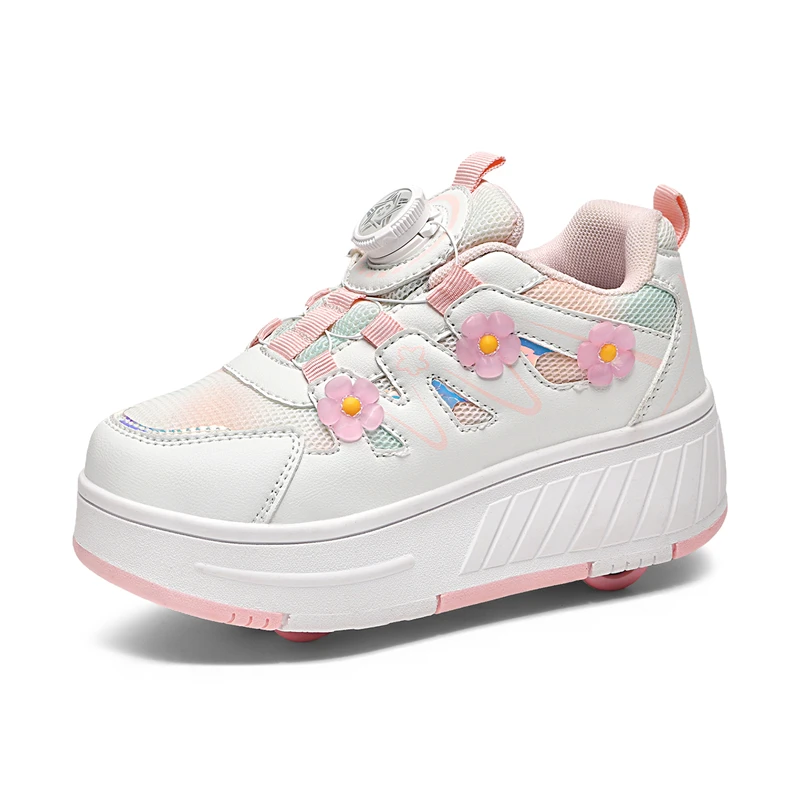 Nuove Scarpe da Pattinaggio a Rotelle per Bambini 2026, Comode Scarpe da Pattinaggio per Ragazze, per Fitness all'Aperto, Taglie 29-40