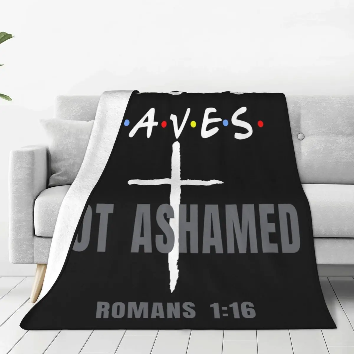 Jesus Saves Christ Blankets Fleece Autumn/Winter Cozy Soft Throw Blankets for Bedding Travel Quilt