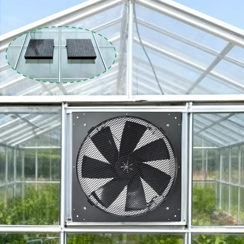 Powered Extractor Greenhouse Farm Home Attic Wall Mounted Exhaust Ventilation Axial Flow Fan