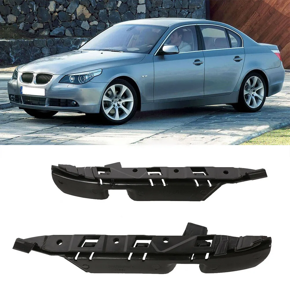 Front Bar Bracket Front Bumper Bracket Car Cover Lock Bracket L+R Plastic Fit For BMW 5 Series E60 E61 525i 530i