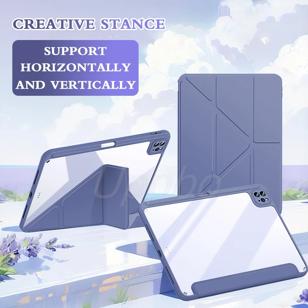 Leather Stand Case For Samsung Galaxy Tab S10 Plus S9 S7 S8 FE 12.4 10.9 Tablet Cover Tab A9 A8 10.5 A6 Lite 10.4 Cases Cover