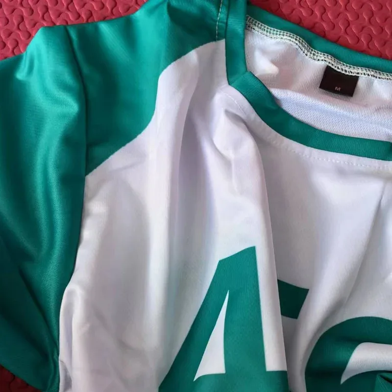 2025 새로운 칼라마리 게임 의상 한국 영화 456 001 코스프레 의상 성인 Tracksuit 유니폼 복장 바지 자켓 티셔츠 Uni ★ ★