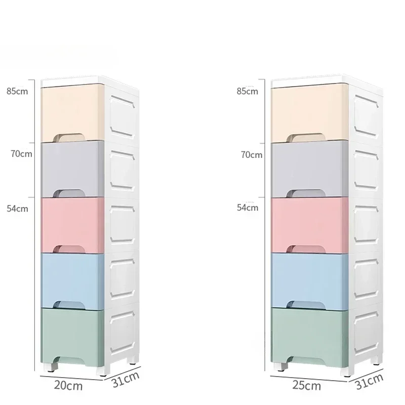 

Japanese Personalized Cabinet for Kitchen Drawer-type Floor-to-ceiling Wheeled Storage Plastic Household Cabinets for Bathroom