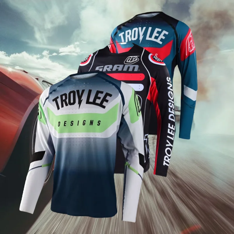 

Men's Off-Road Motorcycle Downhill Jersey BMX Enduro Mountain Bike Shirt MTB Mountain Bike DH Motorcycle Jersey Breathable