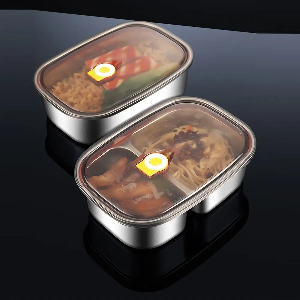 

Leak-proof Divides Food Container Food Grade 1200ML Food Storage Crisper Large Capacity Reusable Lunch Container Camping