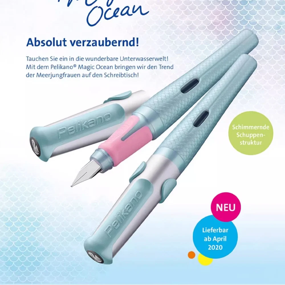 

Ручка перьевая Pelikano P480 с мягкой резиновой ручкой, наконечник EF F, Волшебный Океан, изящная подарочная ручка дракона в ассортименте для студентов