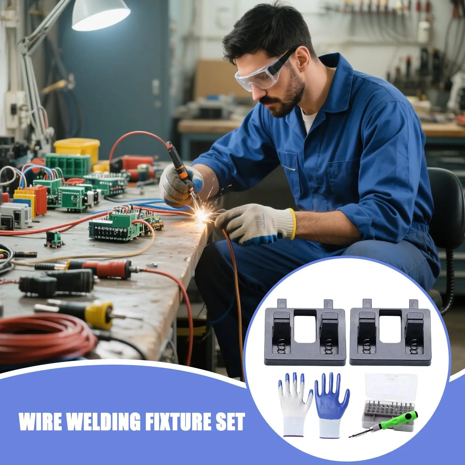 

Wire Holder For Soldering Hand Welding Stand Soldering Helping Tool Set For Circuit Repair Jewelry Making Electronics Plumbing