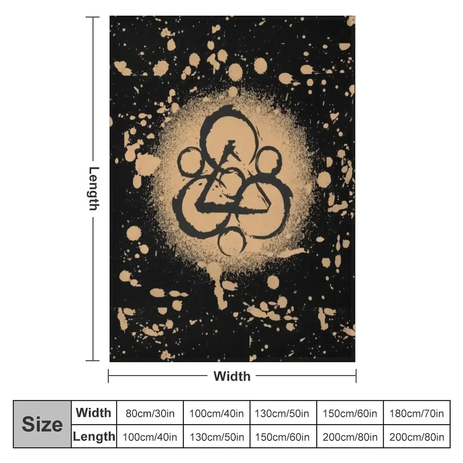 BLEACH splatter KEYWORK LATITUDE Throw Blanket couch cozy soft plush fuzzy picnic outdoor blanket
