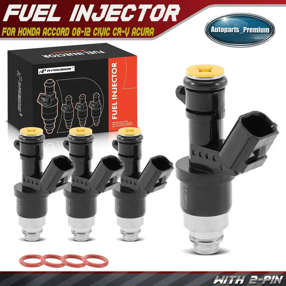 

4x Fuel Injectors for Honda Accord 2008-2012 Civic 2013-2015 CR-V Acura ILX TSX