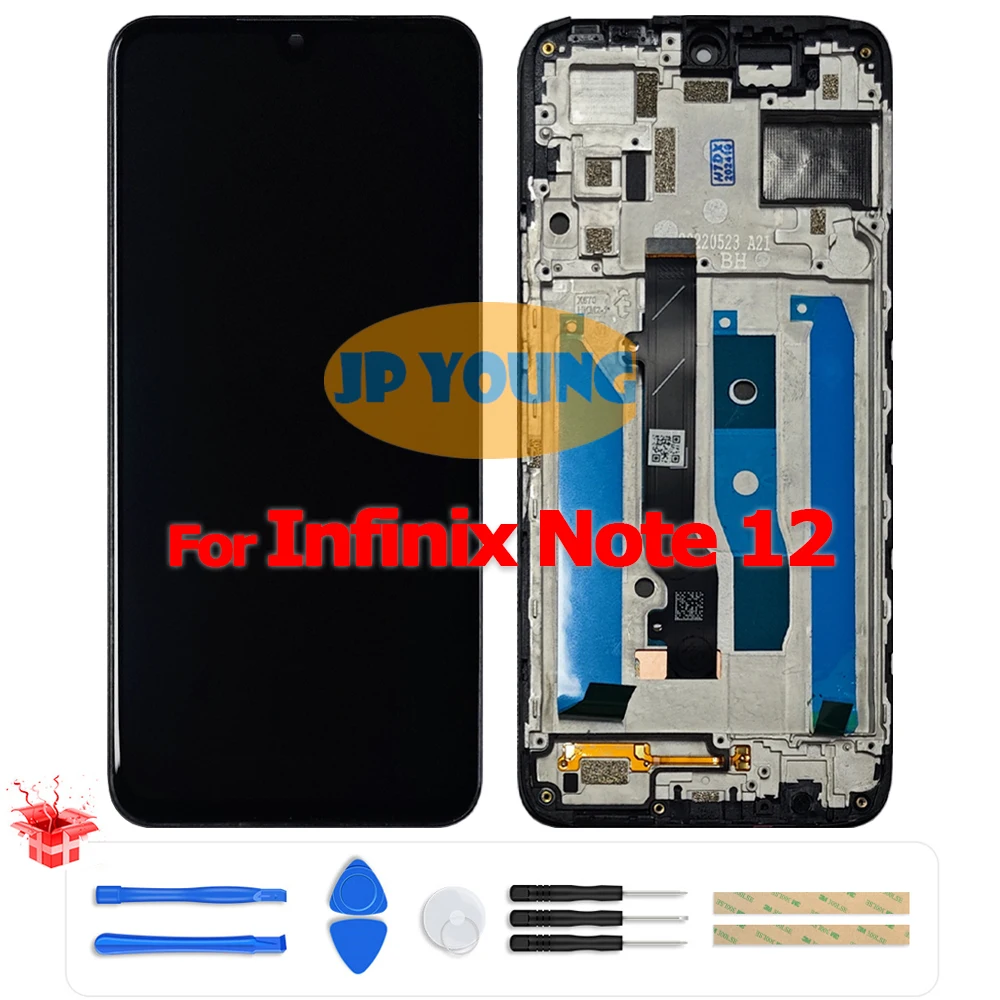 display-amoled-touch-screen-da-67''-con-digitalizzatore-e-cornice-per-infinix-note-12-x663-x663c-x663d-ricambio