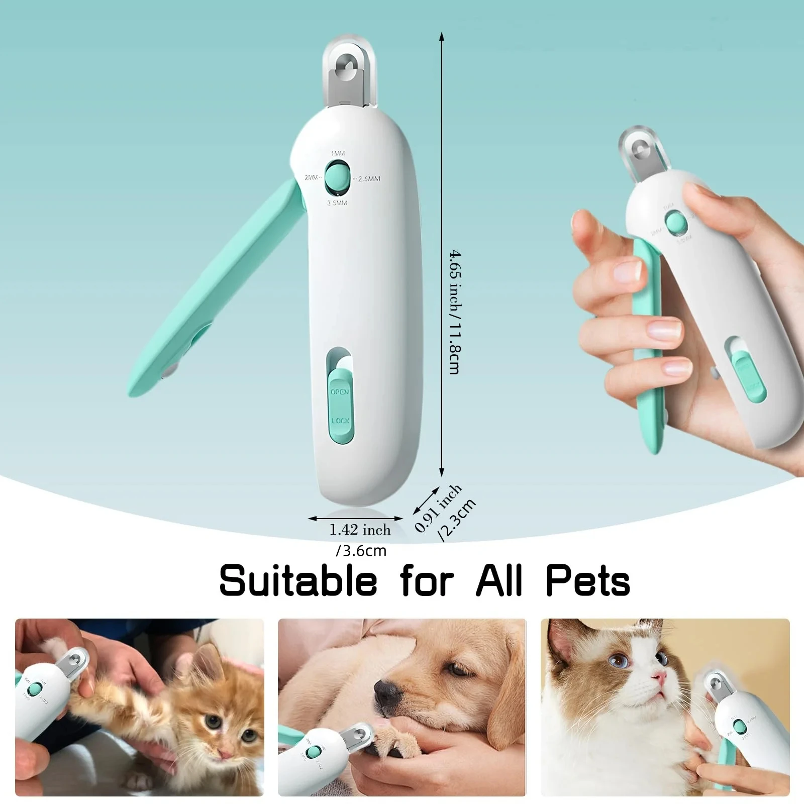 Adjustable Hole Cat Nail Clipper Pet Nail Avoid Nail Over-Cutting Pet Adjustable Grooming Tools Professional Care Grooming Tool