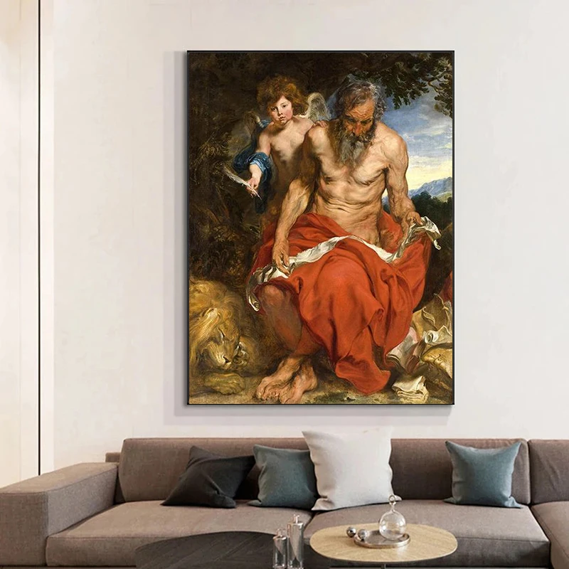 Vintage Decor Religious Belief Peter Paul Rubens Art Painting Posters and Prints The Wall Art Pictures for Living Room Cuadros