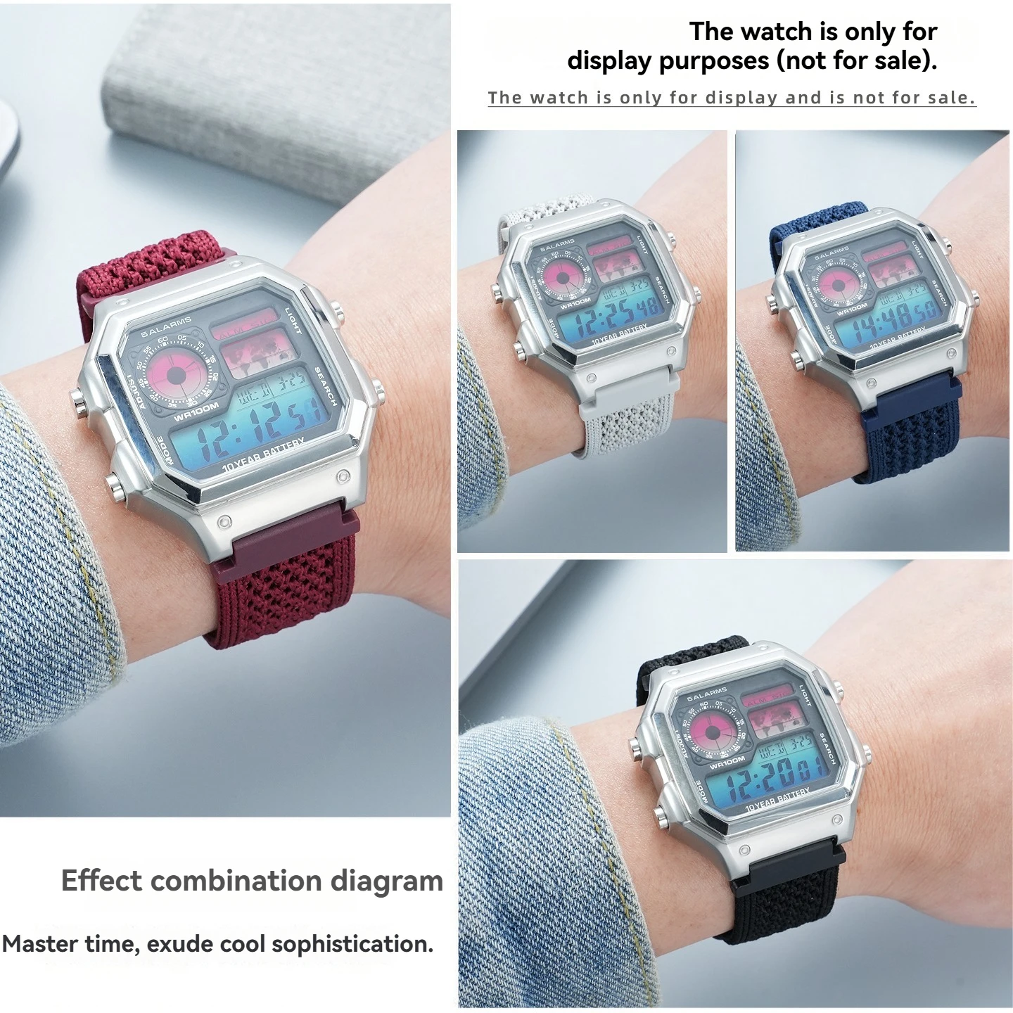 For Casio AE1200 AE1300 Watch Strap New Knitted Breathable Magnetic Buckle AE-1200 Sport Wristband Summer Hole Replacement Strap
