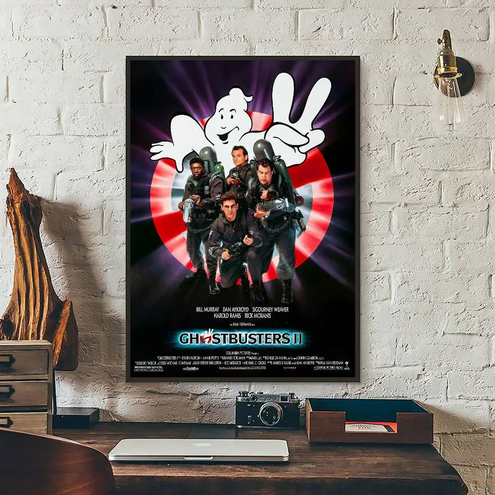 الرجعية الكلاسيكية Ghostbusters فيلم DIY لزجة المشارك ورق أبيض يطبع الملصقات الفنية الشمال ديكور المنزل #4