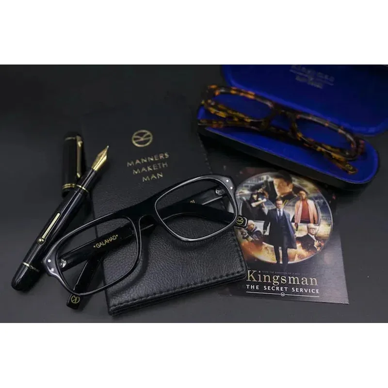 NewMovie Kingsman الدائرة الذهبية الخدمة السرية تأثيري نظارات نظارات النظارات الشمسية قلادة كيرينغ دور اللعب الدعامة