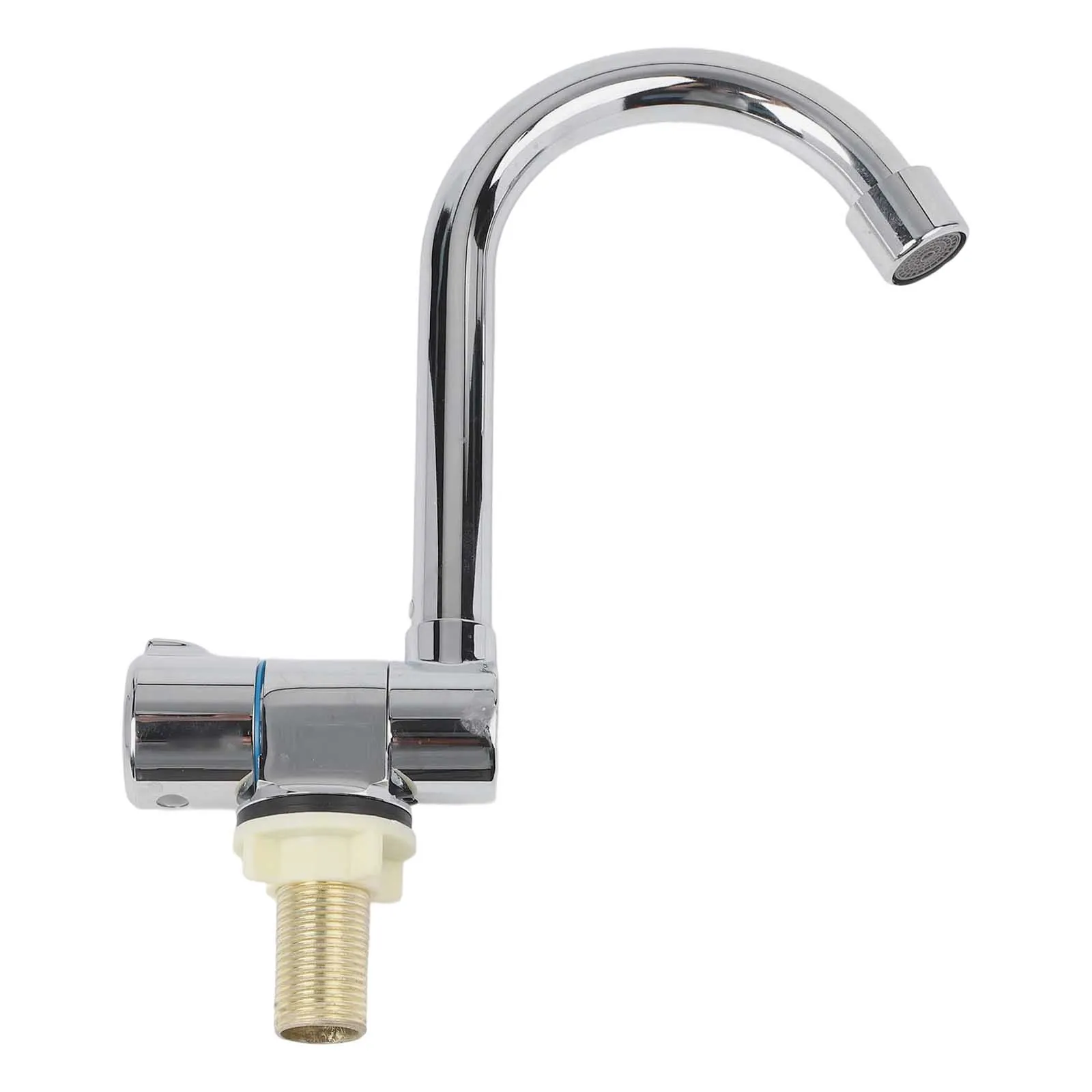 1pcs Foldable RV Washing Basin Faucet Stainles Steel 360degree Rotating Folding G1/2 RV Faucet Thread Single Cold Faucet
