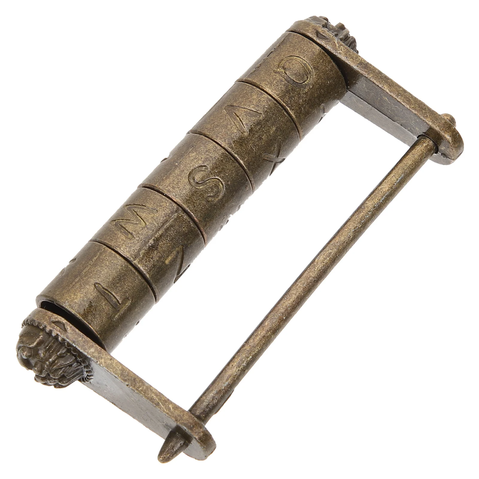 

Password Lock for Suitcase Cabinet Drawer Vintage Lock for Gift Box Retro Padlock with Ancient Style Carved Metal Design