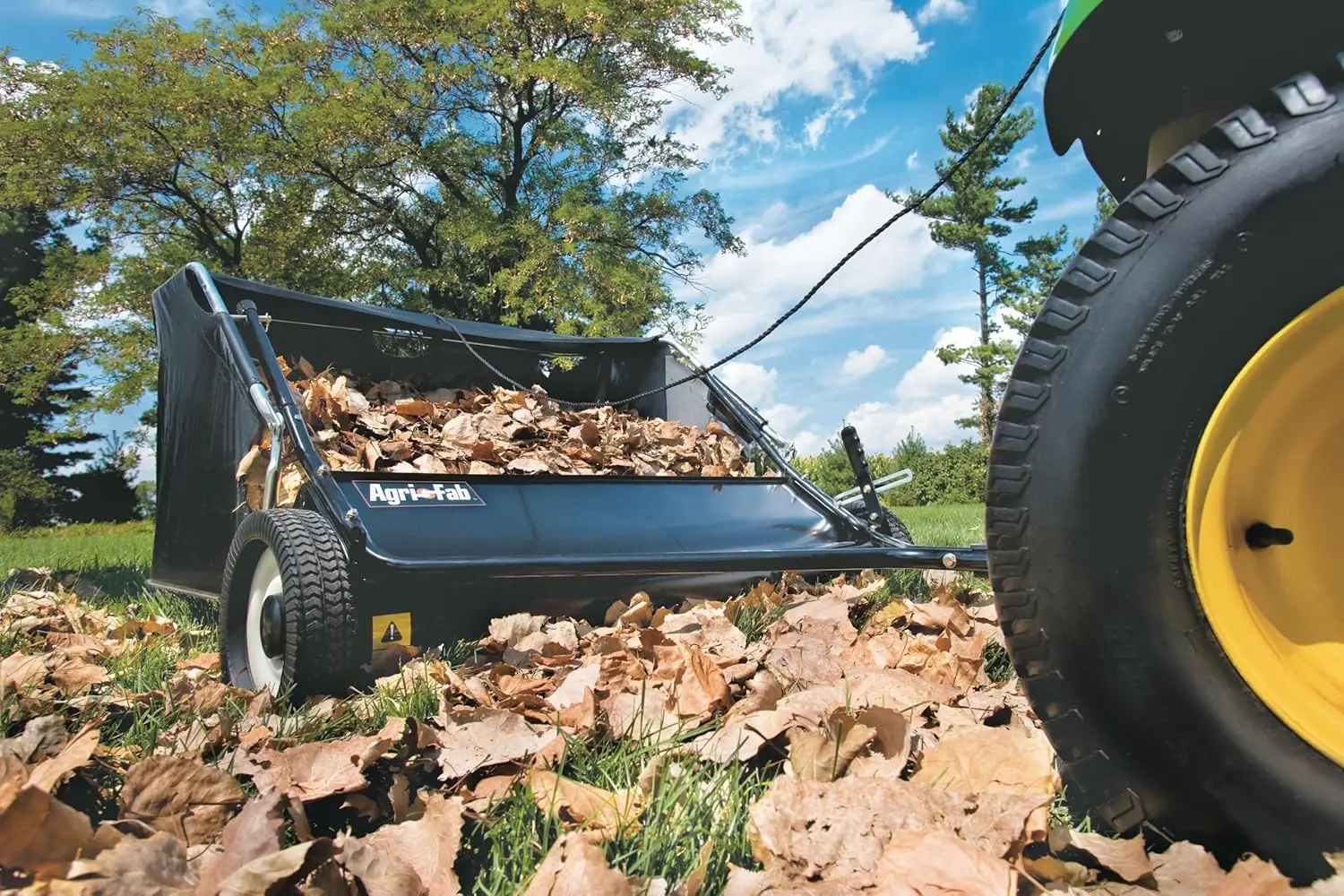 42-Inch Tow Lawn Sweeper,Black