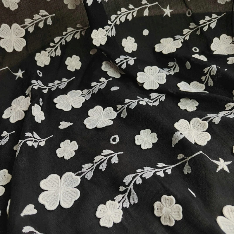 Black 3D Embroidery Cotton Clo - огляд і ціна Embroidery Design 3D