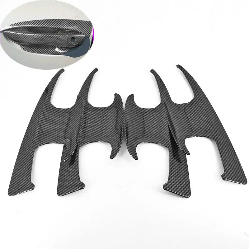 

Funduoo Carbon Fiber Chrome Car Door Handle Cover Trim Sticker For Toyota Corolla Altis 2014-2018 Styling Accessories