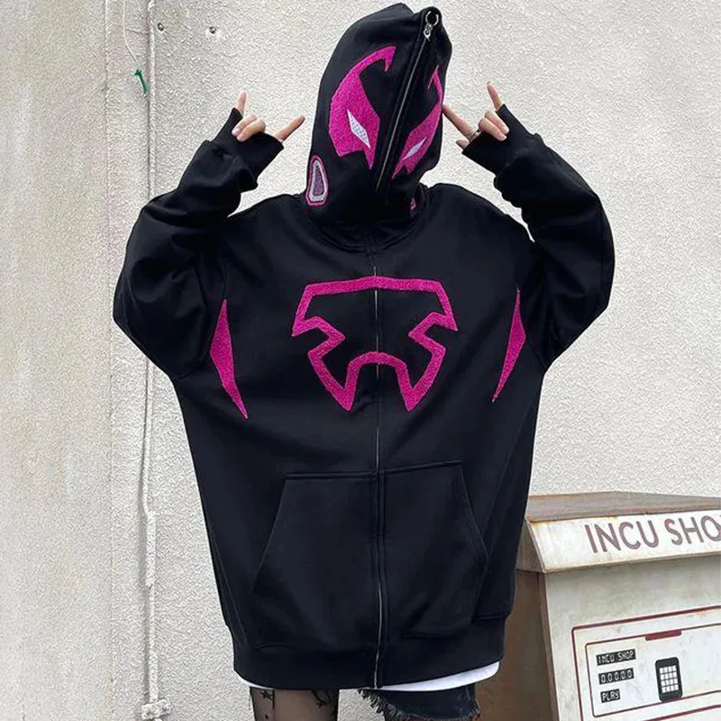 Uma casa de urso anime aranha traje de halloween hoodies rua hip-hop camisola casual moda exterior solto comp1p2t 2025 novo